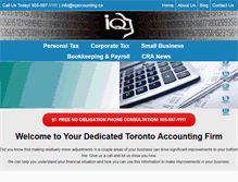 Tablet Screenshot of iqaccounting.ca